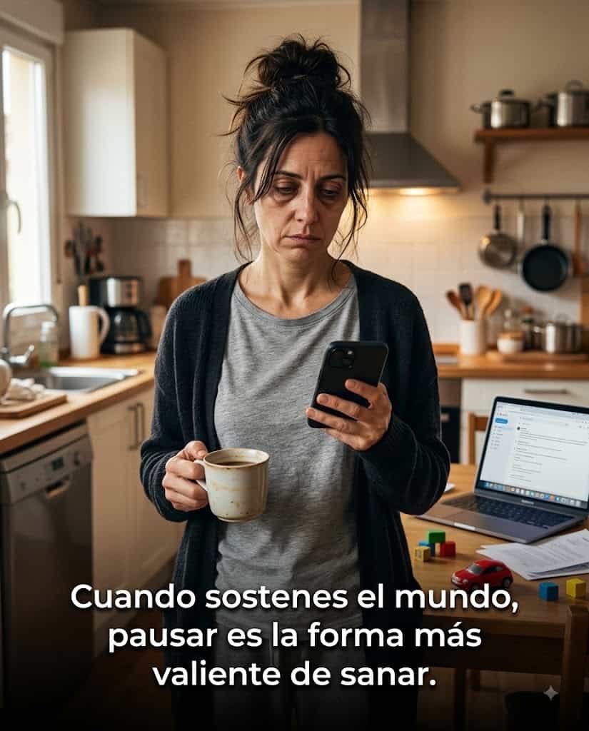 Imagen de Señora de 40 años en la cocina